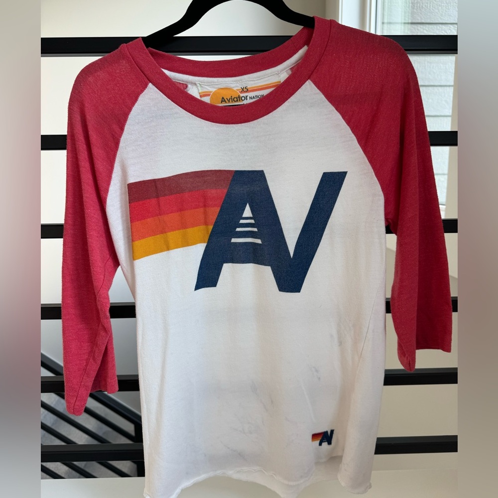 Aviator Nation women’s baseball tee